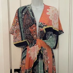 Soto Plunge Neck Long Dress